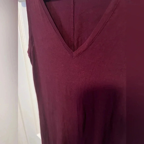 NWT |  Daily Ritual | Basic Burgundy Jersey Swing Dress | Size XS - Picture 3 of 8